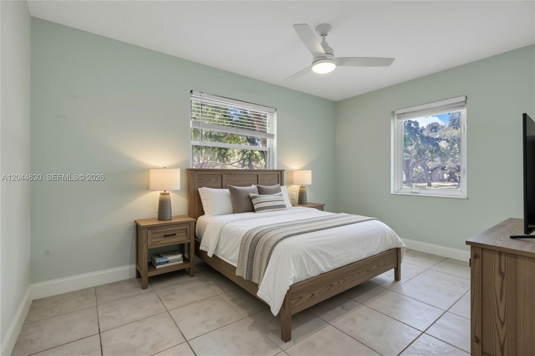 Virtually Staged Primary Bedroom