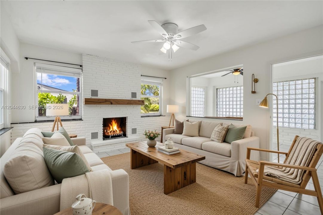 Virtually Staged Living Room