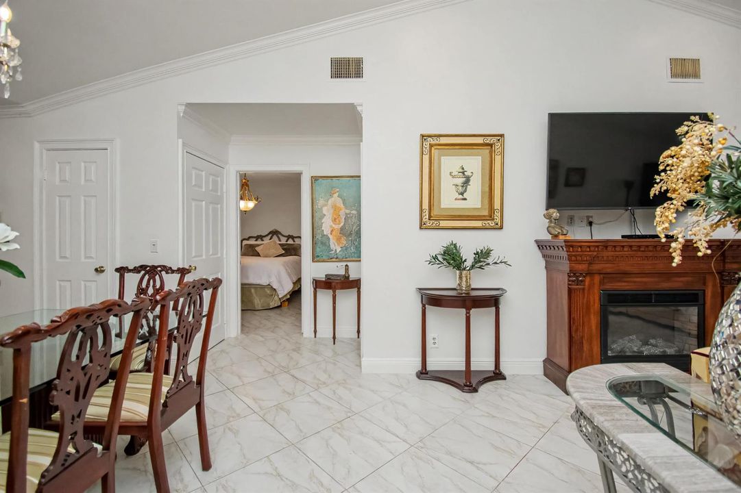 As you Walk in the home.