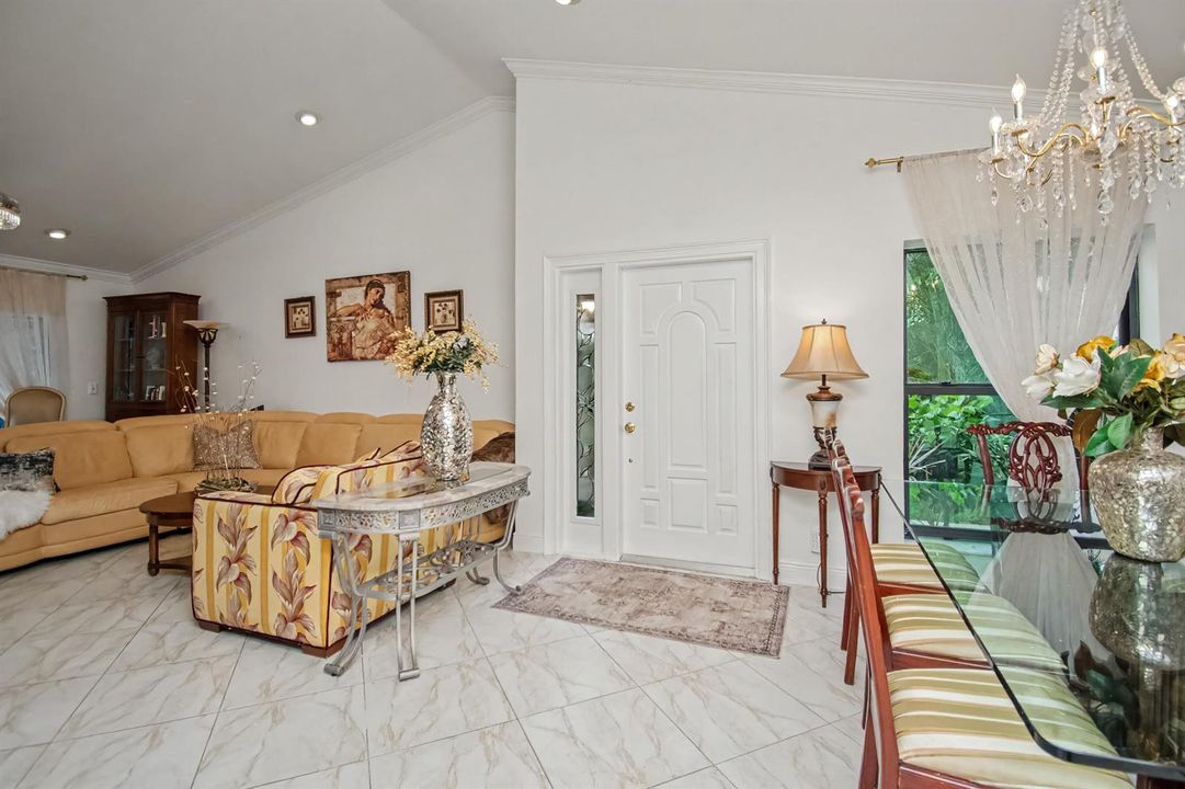 Front door interior view