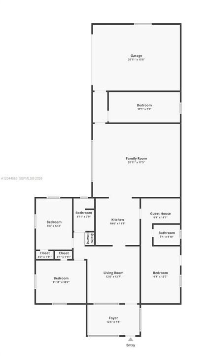 На продажу: $525,000 (4 спален, 2 ванн, 1962 Квадратных фут)