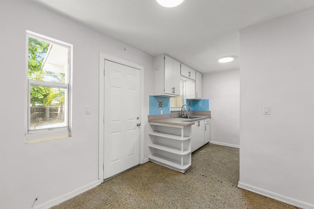 Kitchen to backyard