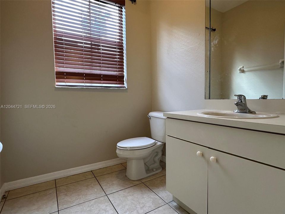 Half bathroom downstairs