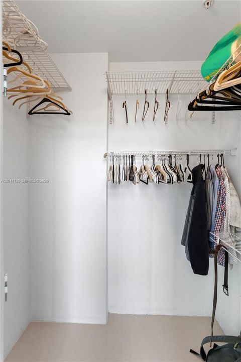 primary bedroom closet