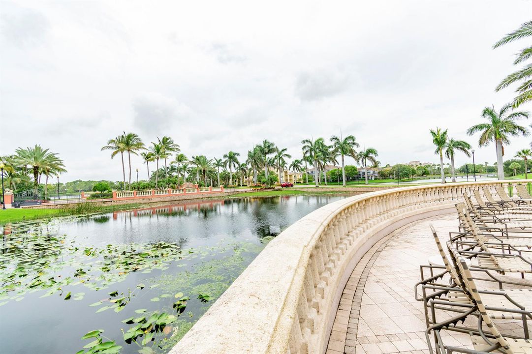 Pool deck on Lake