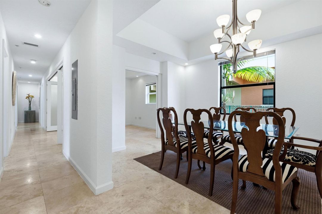hall to dinning room
