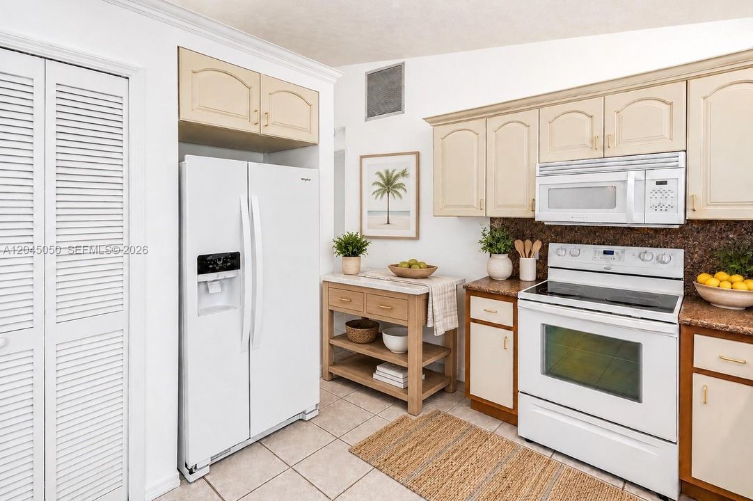 Imagine the possibility virtually decorated, adding an island