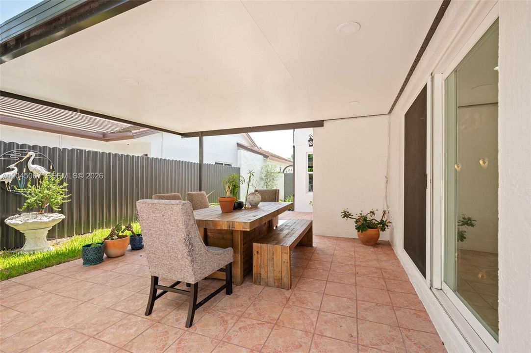 Outdoor space to have your morning coffee