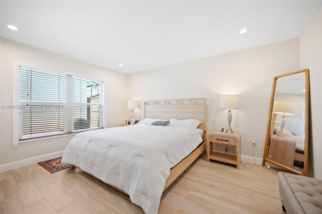 Master bedroom fits a King size bed