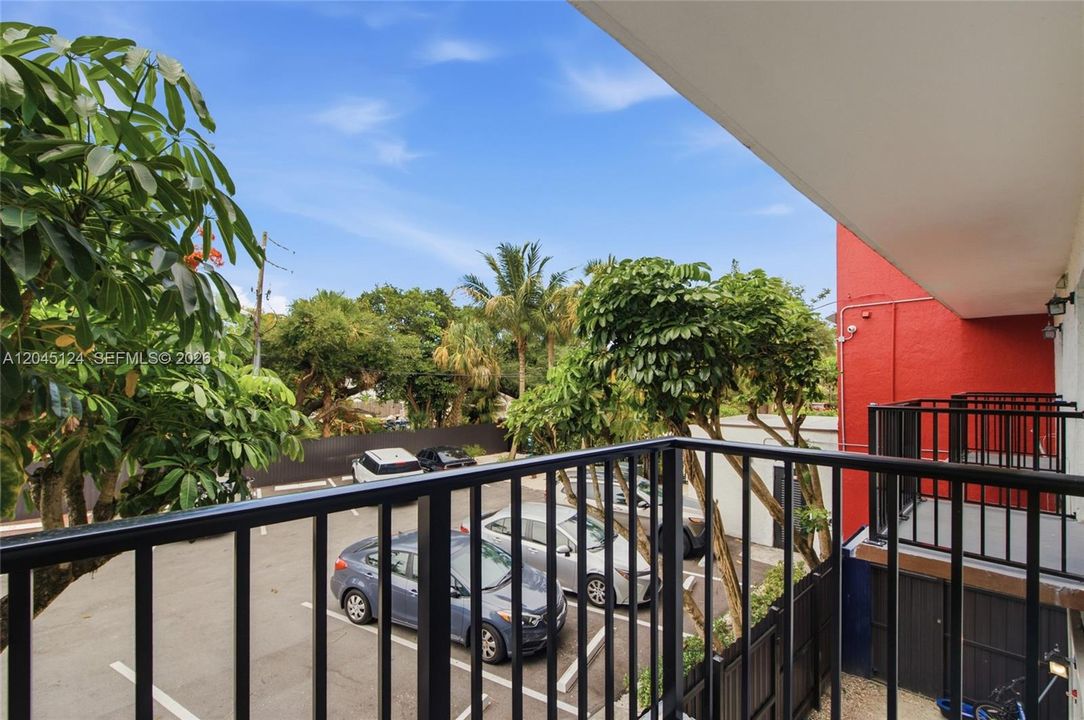 Balcony off 2nd bedroom