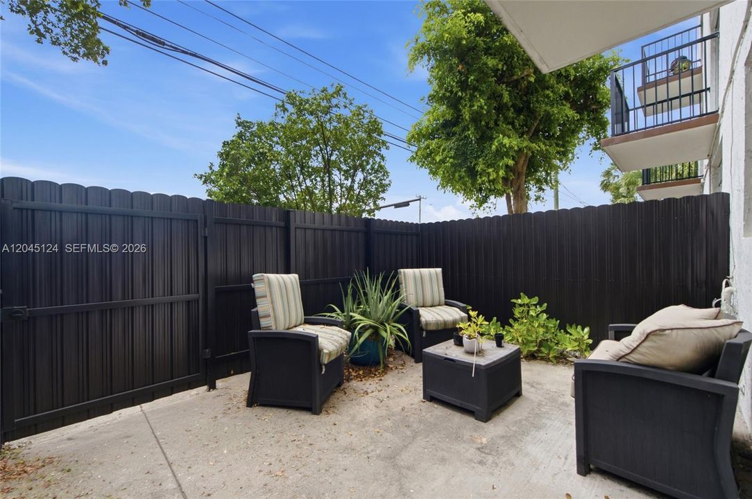 1st outside patio