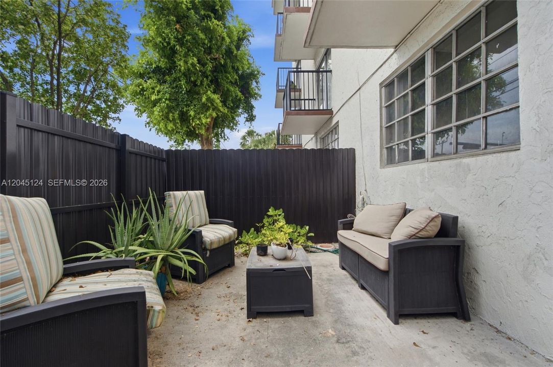 1st  outside patio