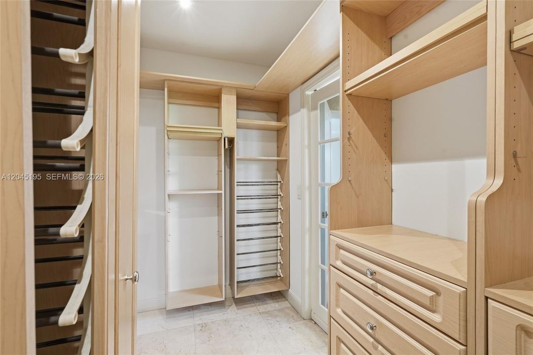 Primary closet