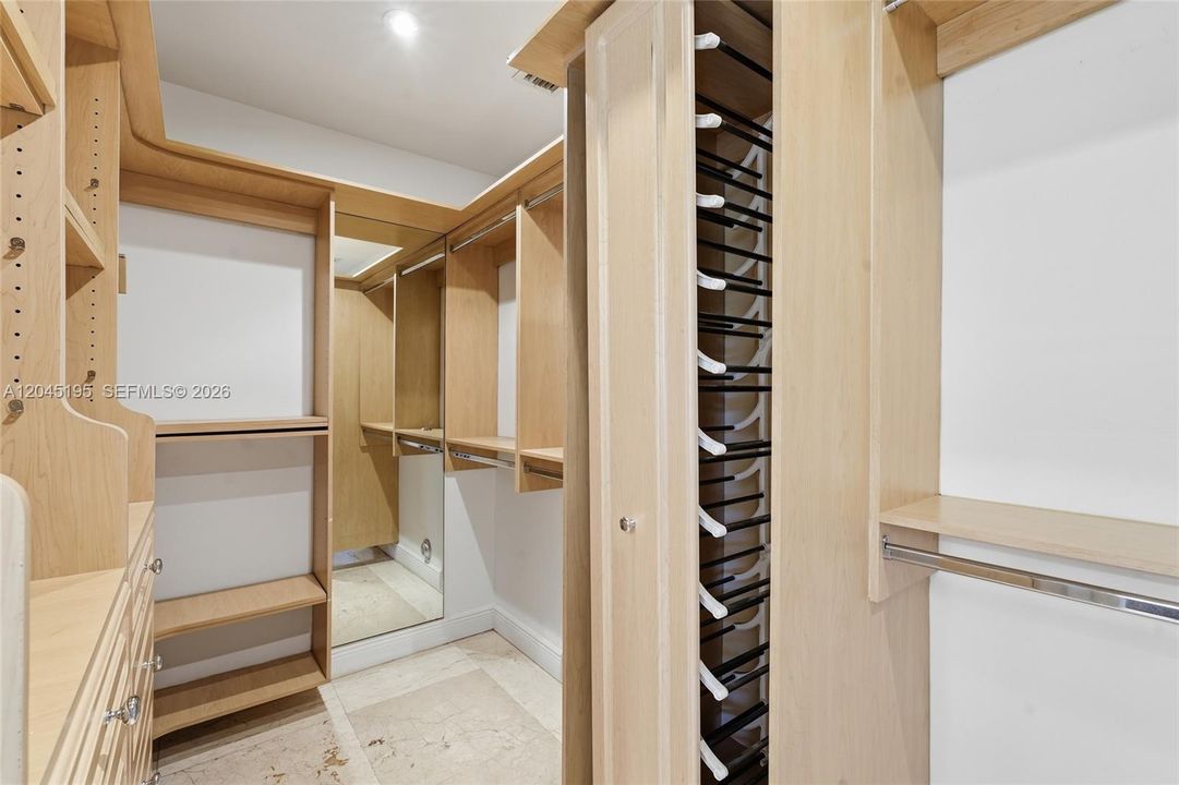 Primary closet