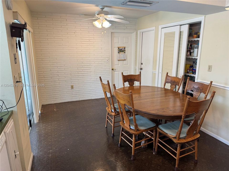 spacious kitchen / eat in