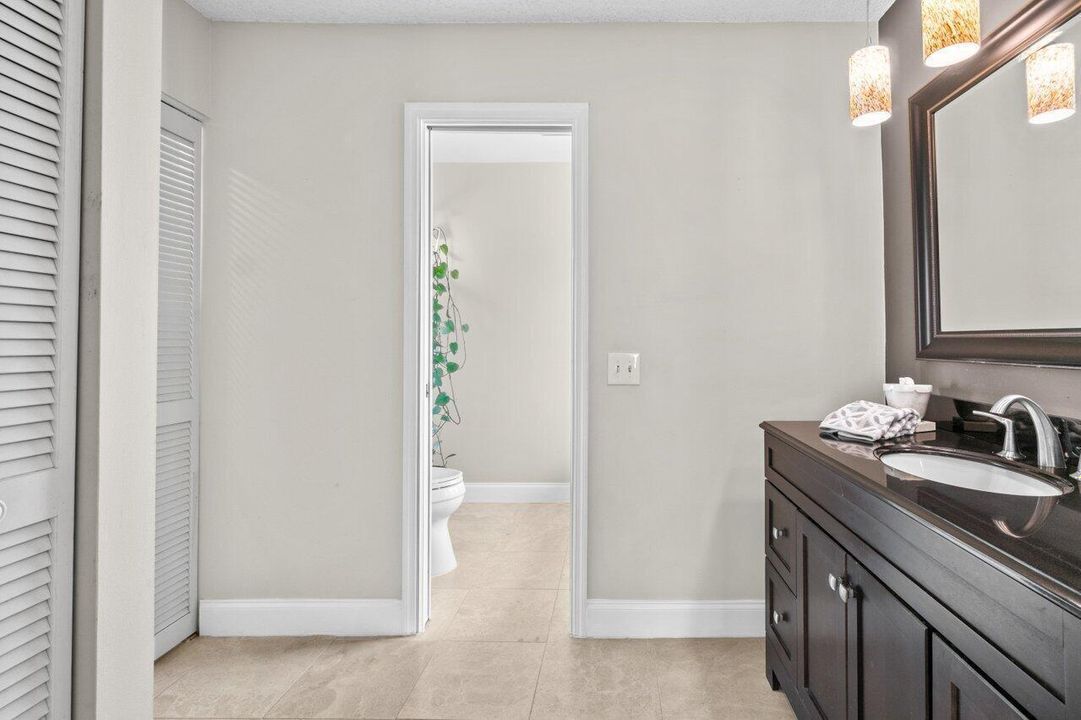 Primary bath with separate vanity