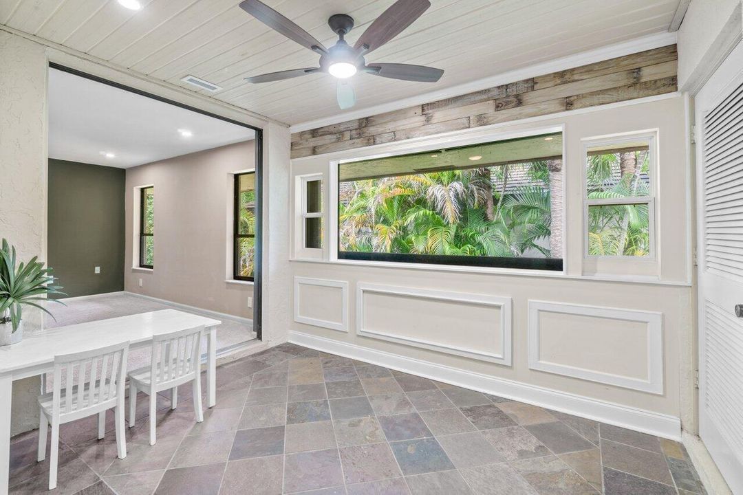 Enclosed balcony for more living area