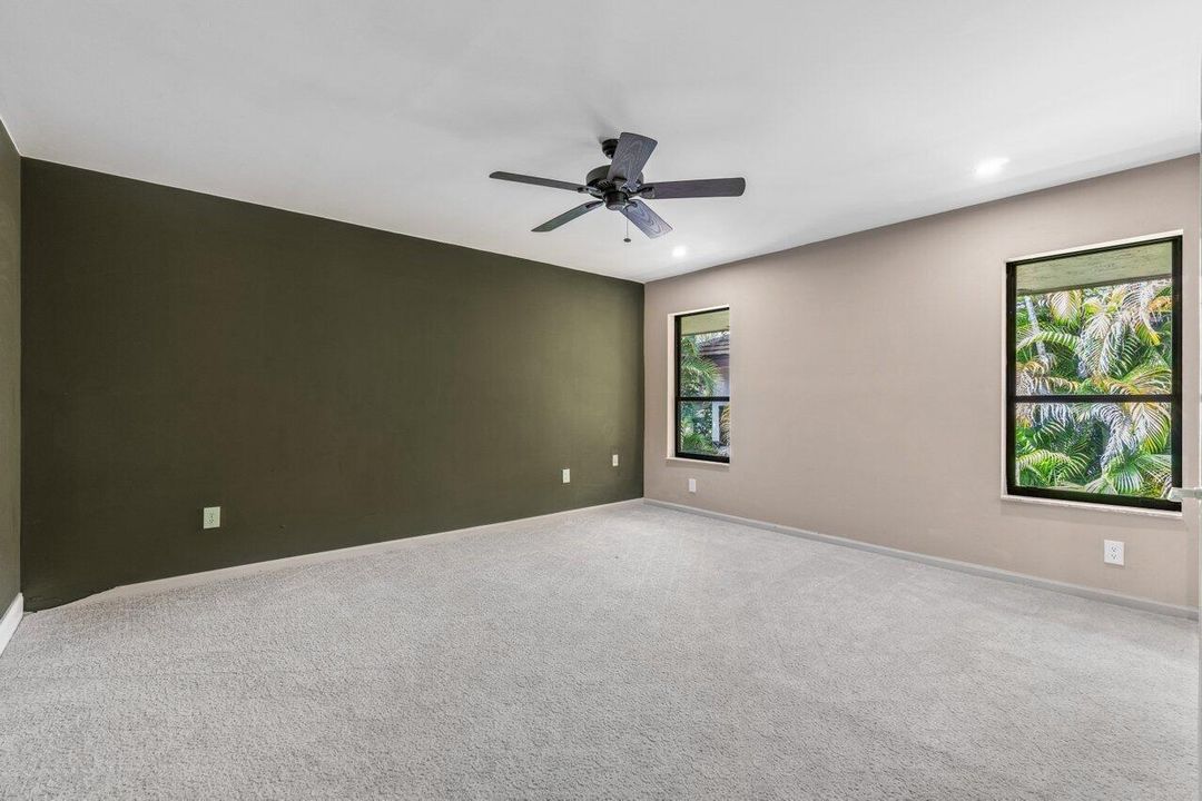 Spacious primary suite