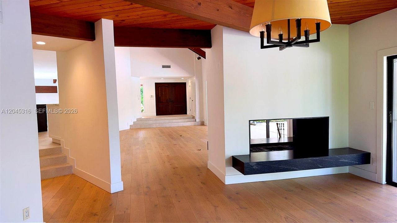 View from formal dining room