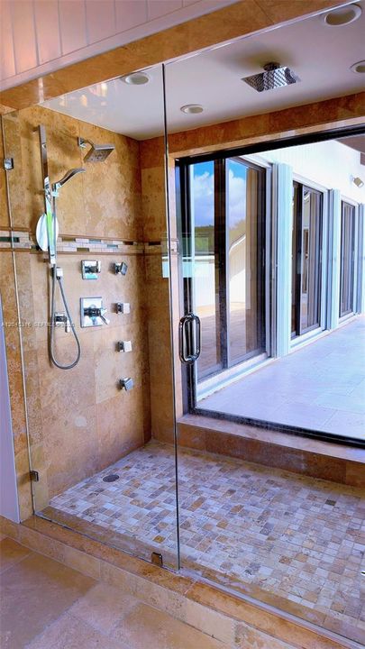 Master shower