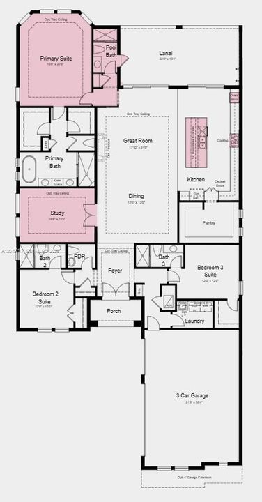 Additional Highlights Include: tray ceiling package, 8' interior doors, outdoor kitchen rough-in, and 80 AMP pool and spa prewire with gas stub-out.