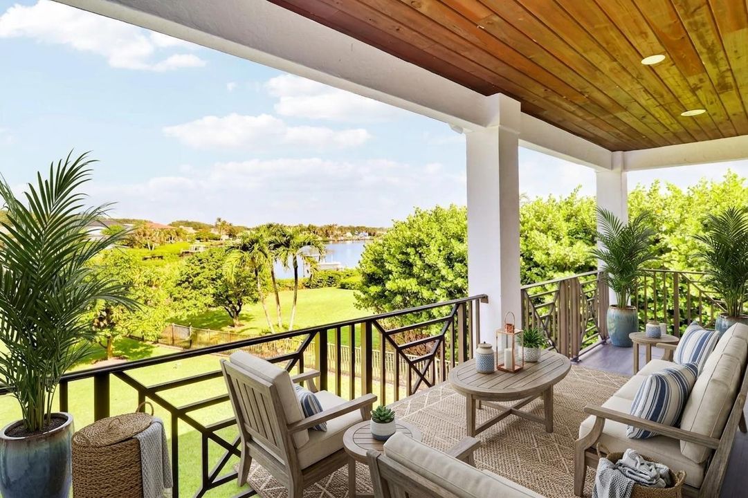 Virtually Staged Primary Balcony