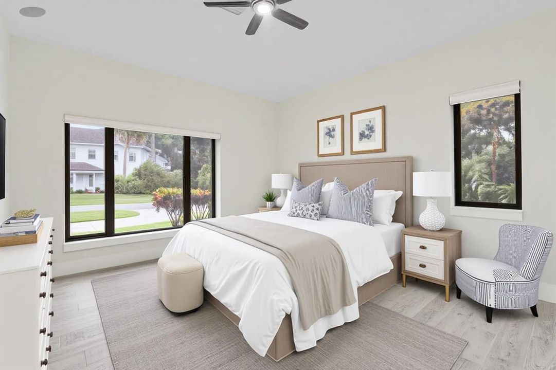 Virtually Staged Main Level Bedroom 1