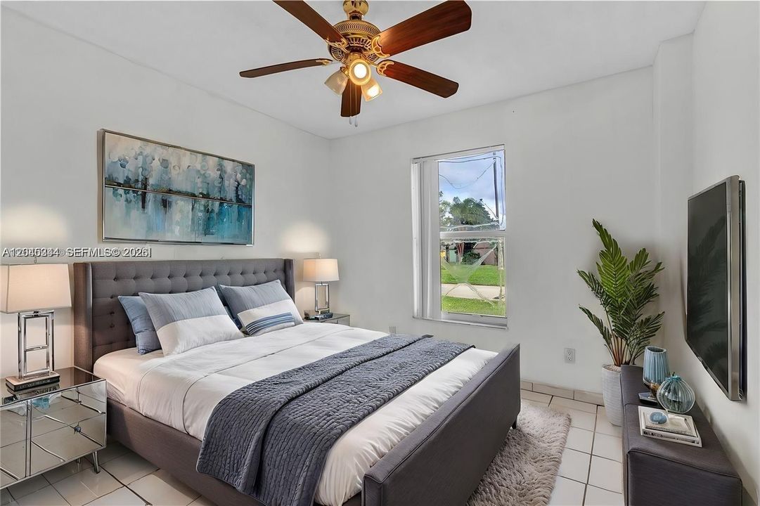 Virtually Staged Bedroom Example