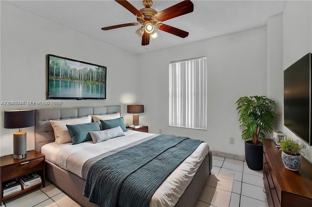 Virtually Staged Bedroom Example
