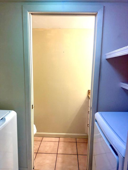 Laundry Room/Powder Room off Kitchen