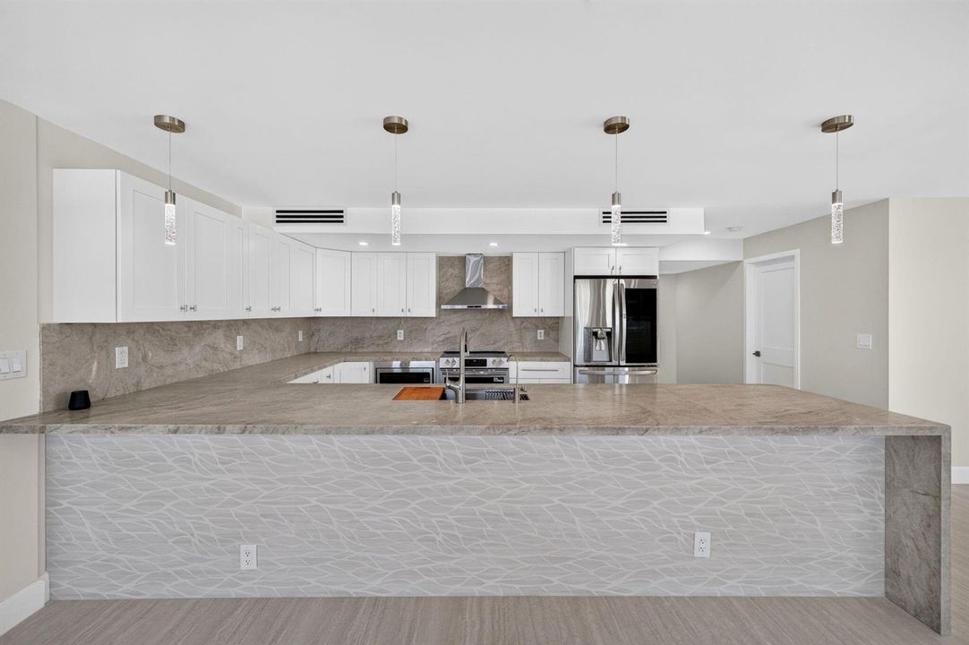 Kitchen and bar