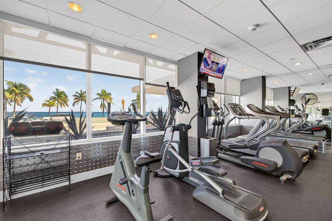 Gym facing A1A