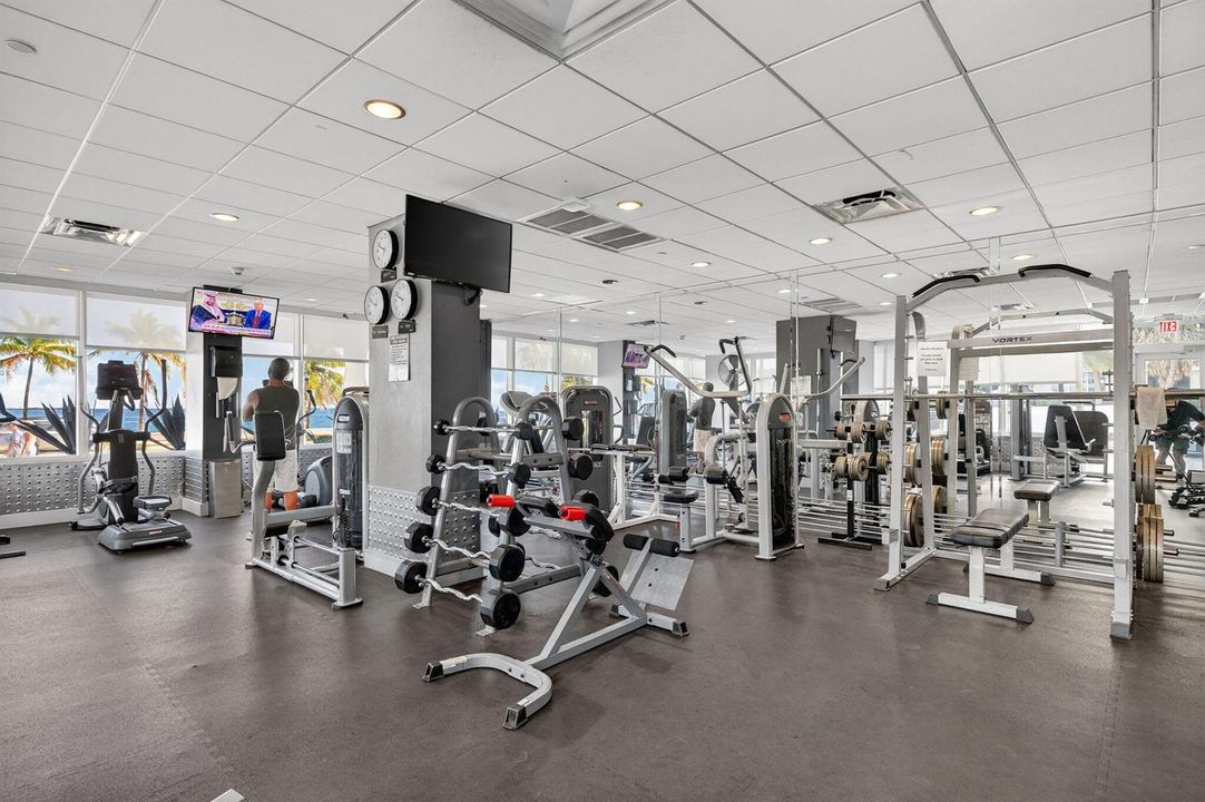 Gym facing A1A