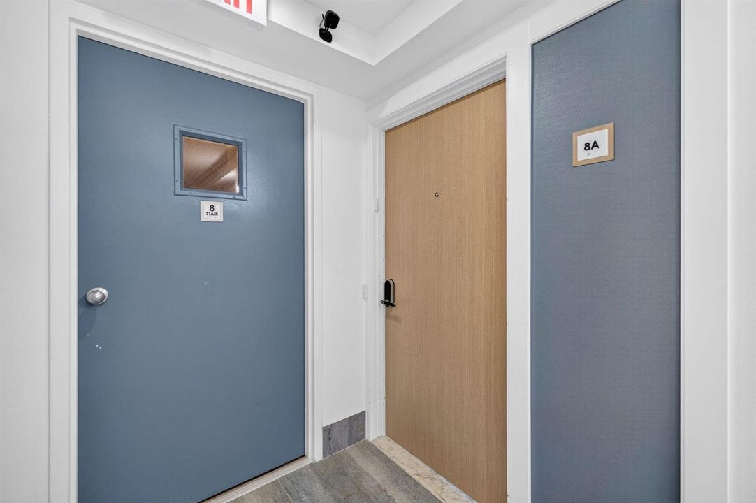 8A entrance door