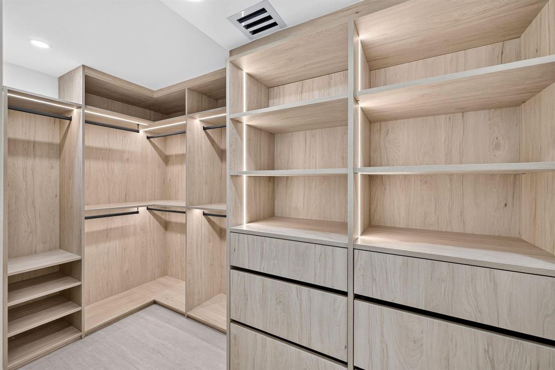 Primary walk in closet