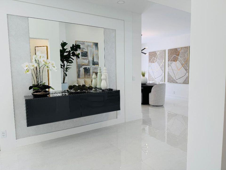 Credenza across from Living Room