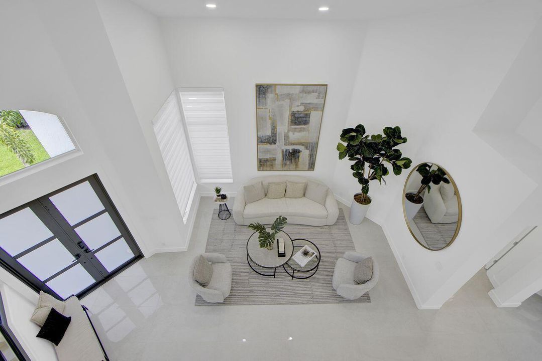 Persepctive from Upstairs to Living Room