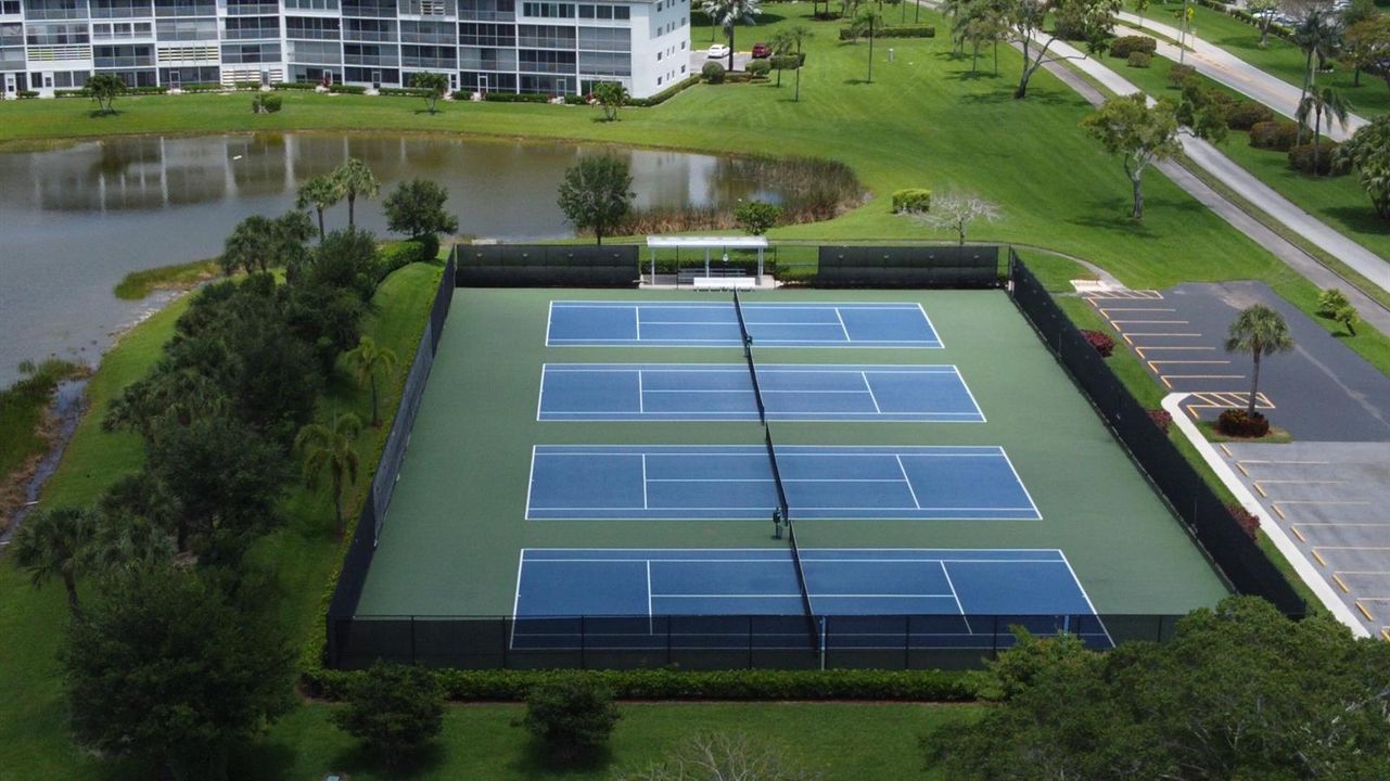 Tennis courts at Exeter