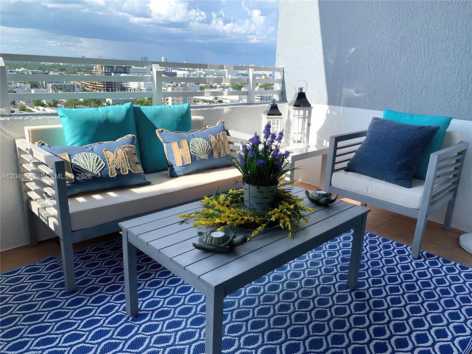 Fully furnished balcony