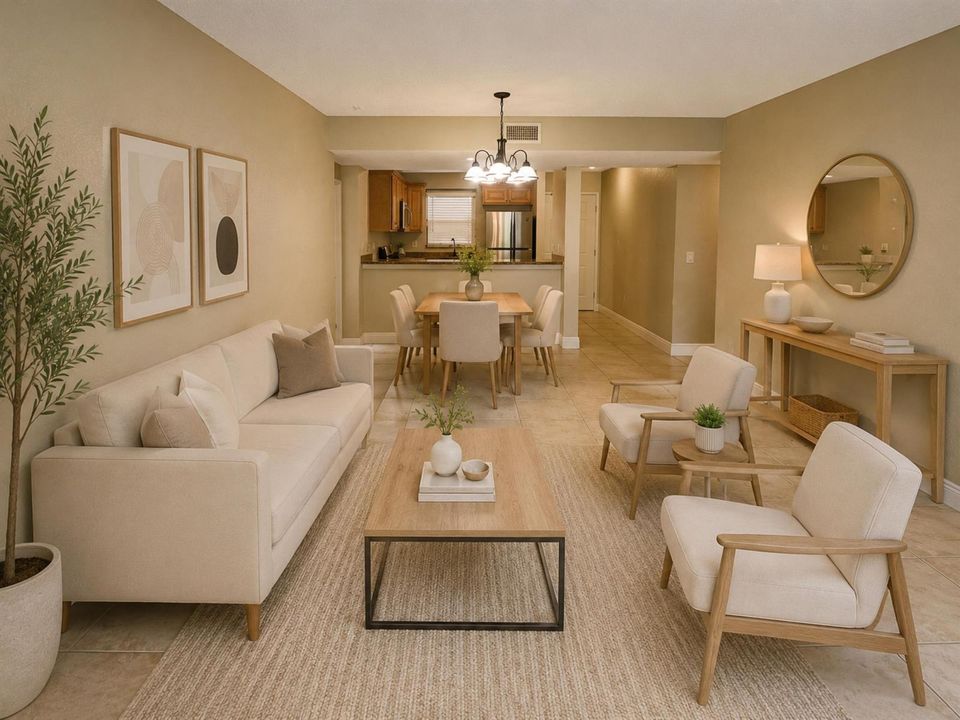 Staged Living Area