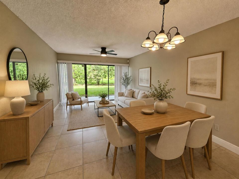 Staged Dining/Living Area