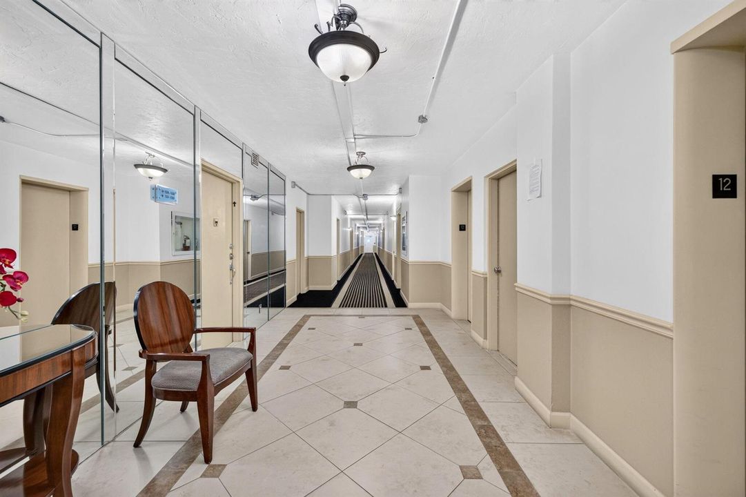 Entry to the 12th floor off the elevator