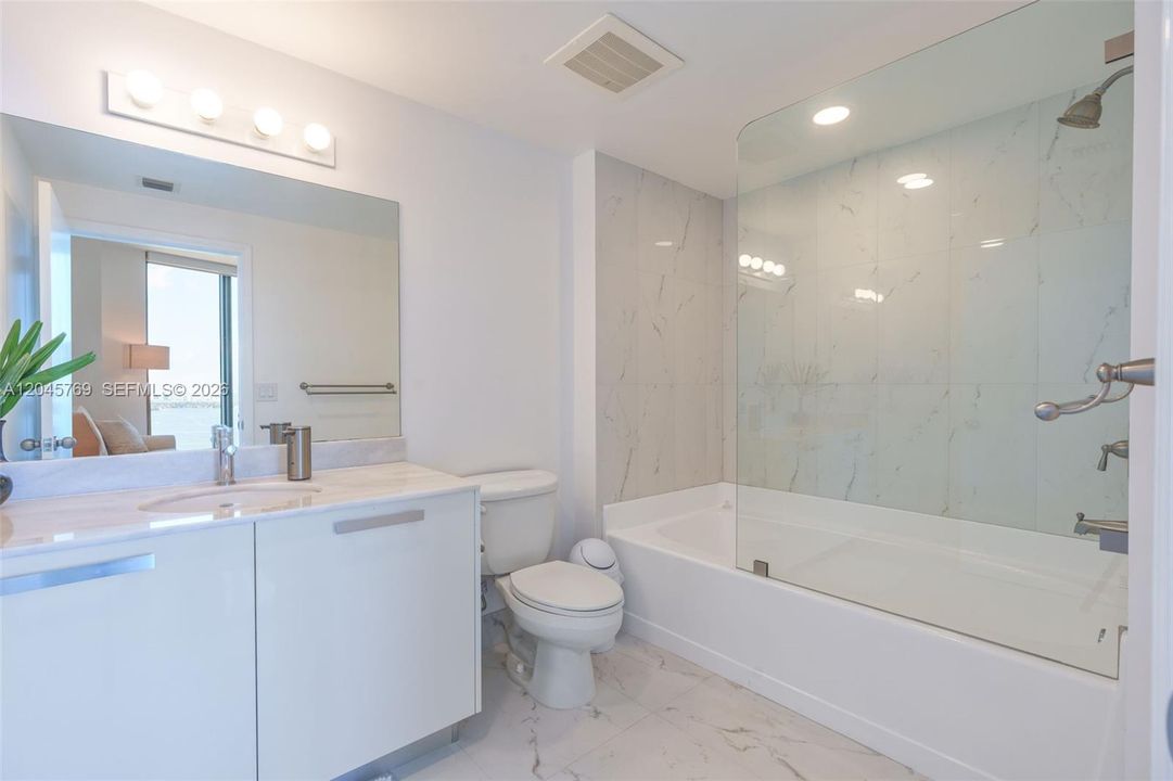 second bedroom's ensuite bath