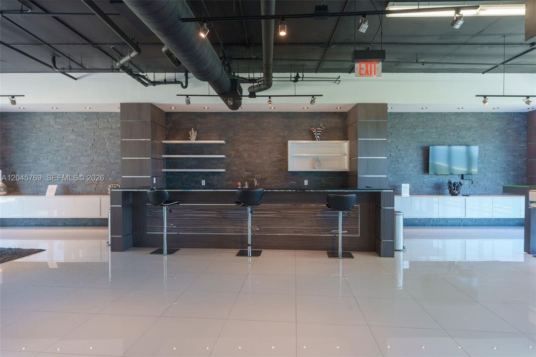 community room / party room with kitchen