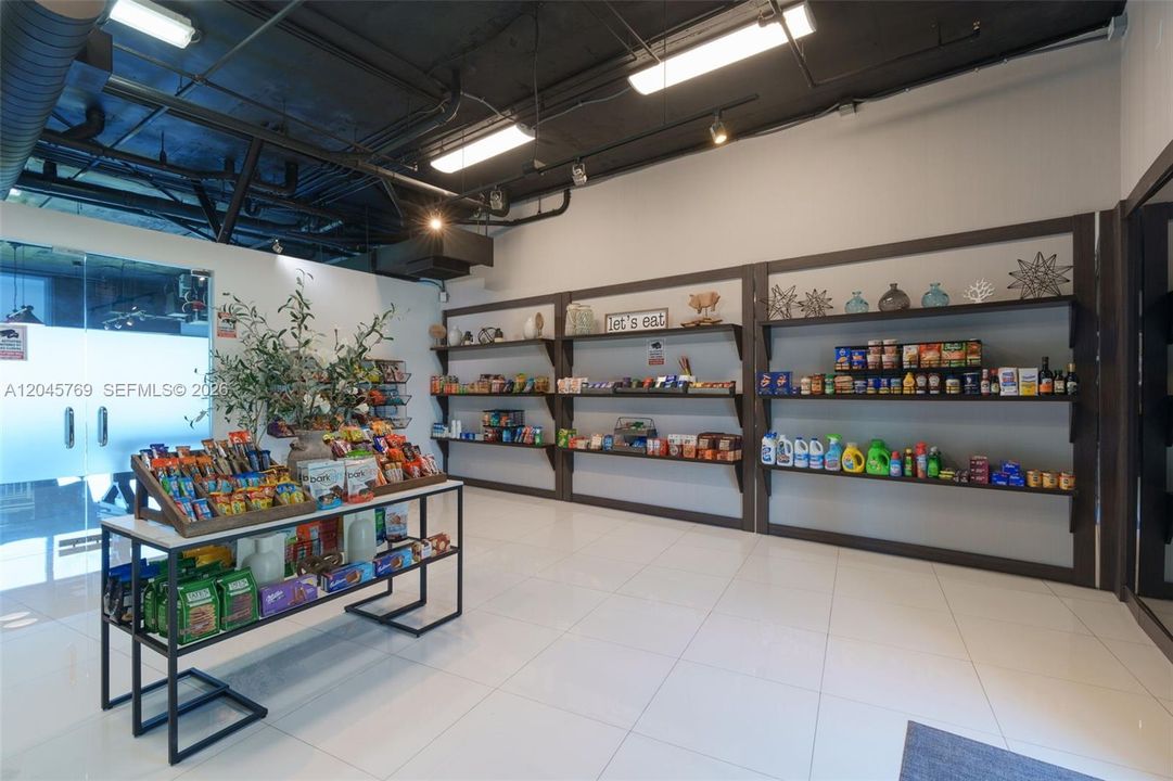 self-checkout mini market