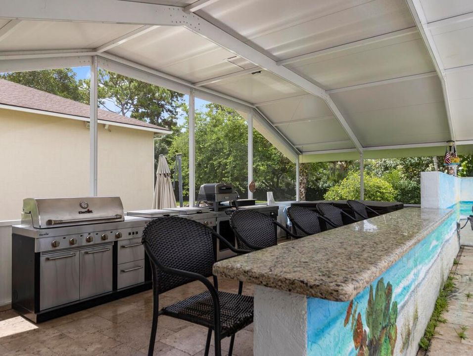 outdoor kitchen