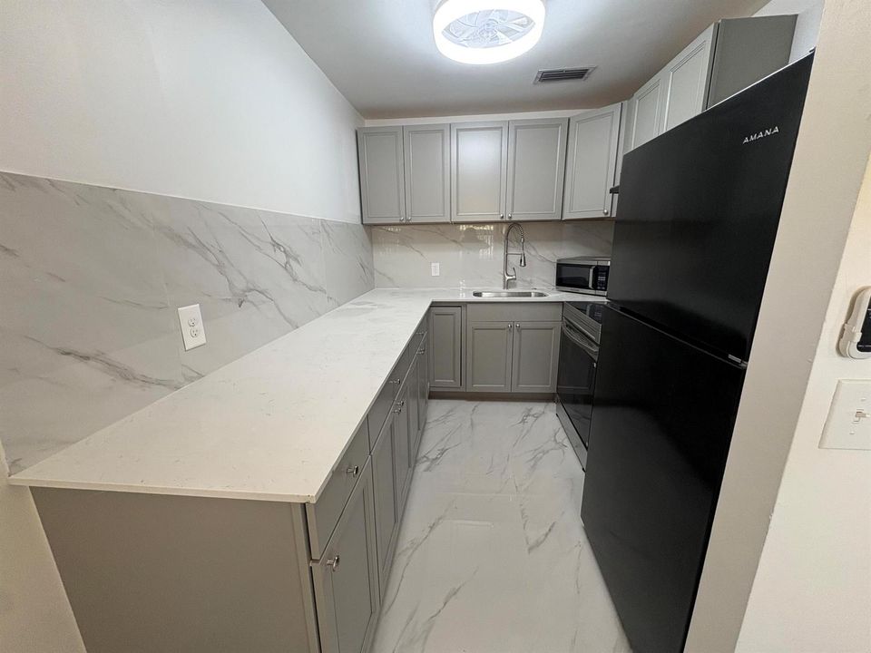 extra countertop and cabinetry