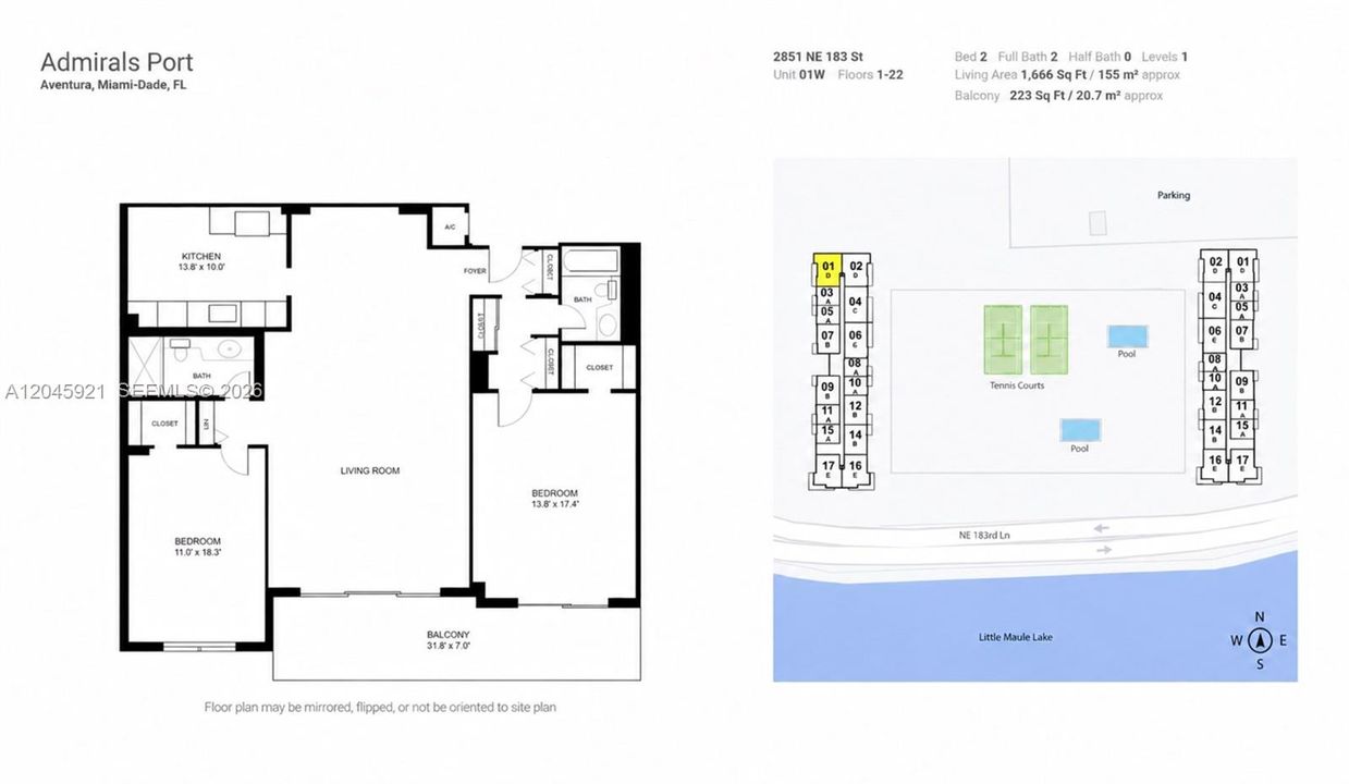 For Sale: $499,000 (2 beds, 2 baths, 1666 Square Feet)