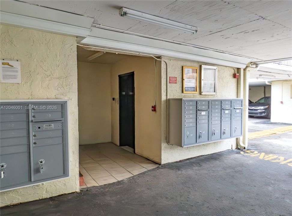 Mail room & Elevator