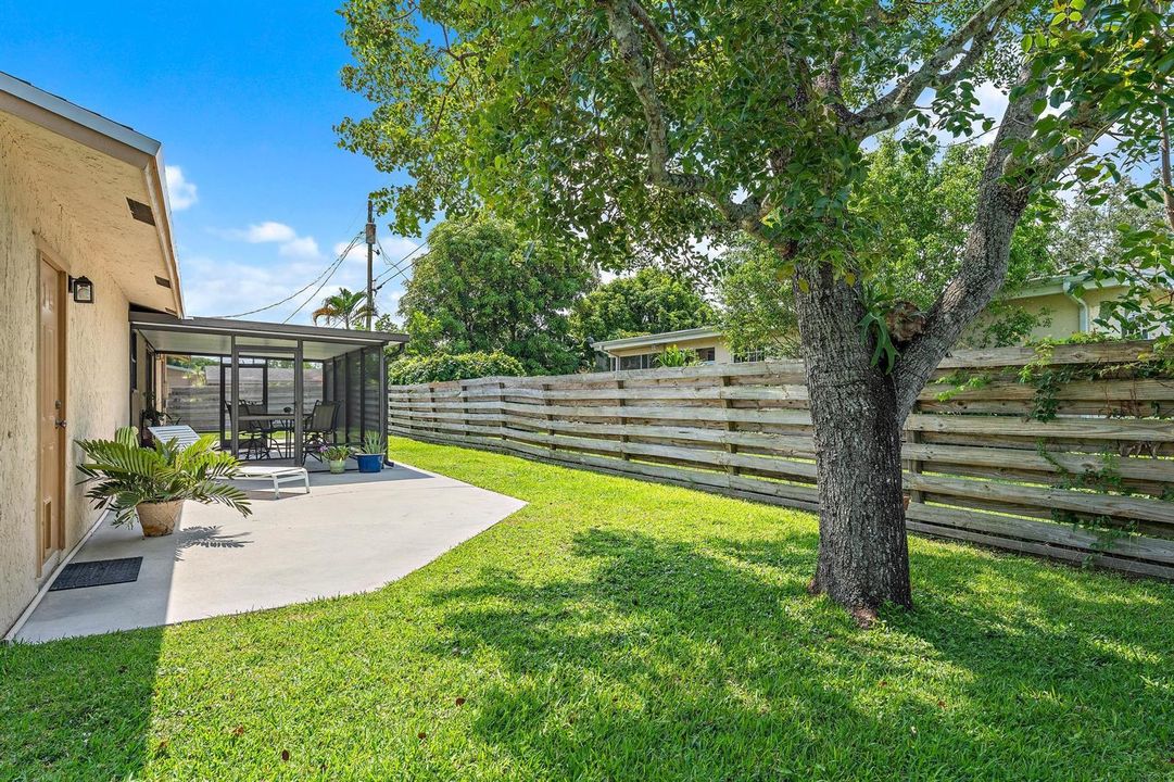 Backyard west side